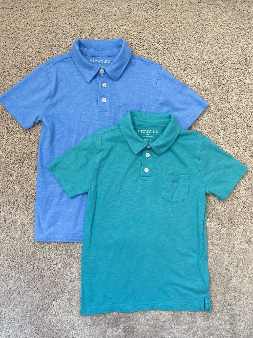 Crewcuts Boys' Polo Pack in Blue and Teal-Size S